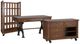 Liberty Furniture Arlington House 4-Piece Cobblestone Brown Office Desk Set-0