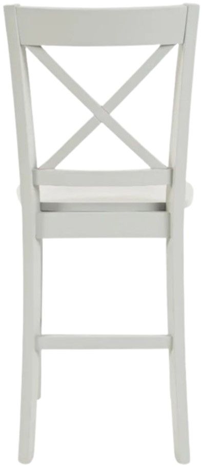 Jofran Inc. Simplicity Dove Gray X-Back Counter Stool -3