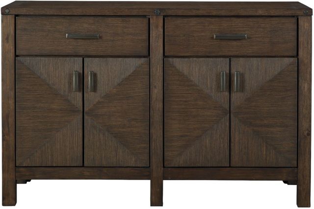 Millennium® by Ashley® Dellbeck 10-Piece Brown Dining Room Set-1