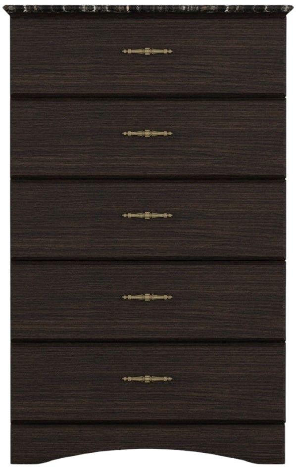 Perdue Woodworks 20,000 Essential Brown 32" 5-Drawer Chest-1