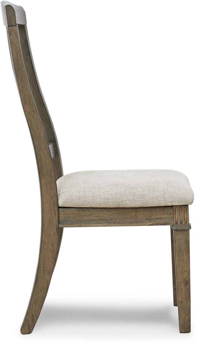 Signature Design by Ashley® Markenburg Beige/Brown Slat Back Dining Chair-3