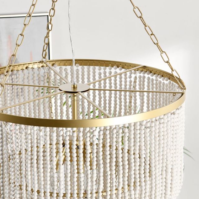 Classic Home Amanda White Beaded Chandelier -1