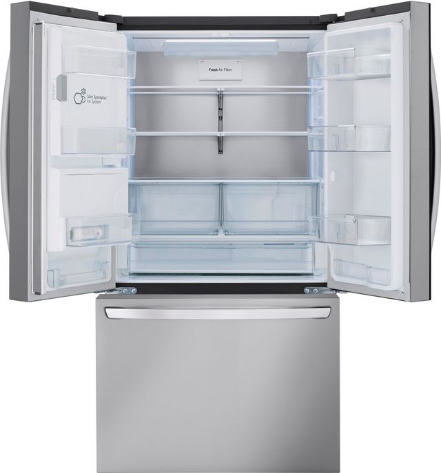 LG 36 in. 25.5 Cu. Ft. PrintProof™ Stainless Steel Counter-Depth French Door Refrigerator-3