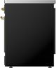 Ilve® Majestic III 30" Glossy Black Pro Style Induction Range with Triple Glass Door and Brass Trim-3