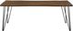Coaster® Neve Sheesham Brown Dining Table with Gunmetal Legs-1