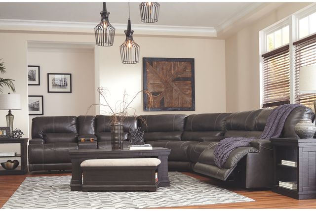 Signature Design by Ashley® McCaskill Gray Reclining Sofa-3