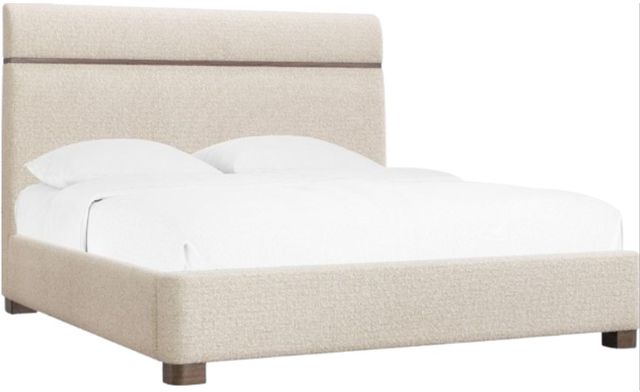Hooker® Furniture Eleana Hanalei Oat California King Upholstered Panel Bed-0