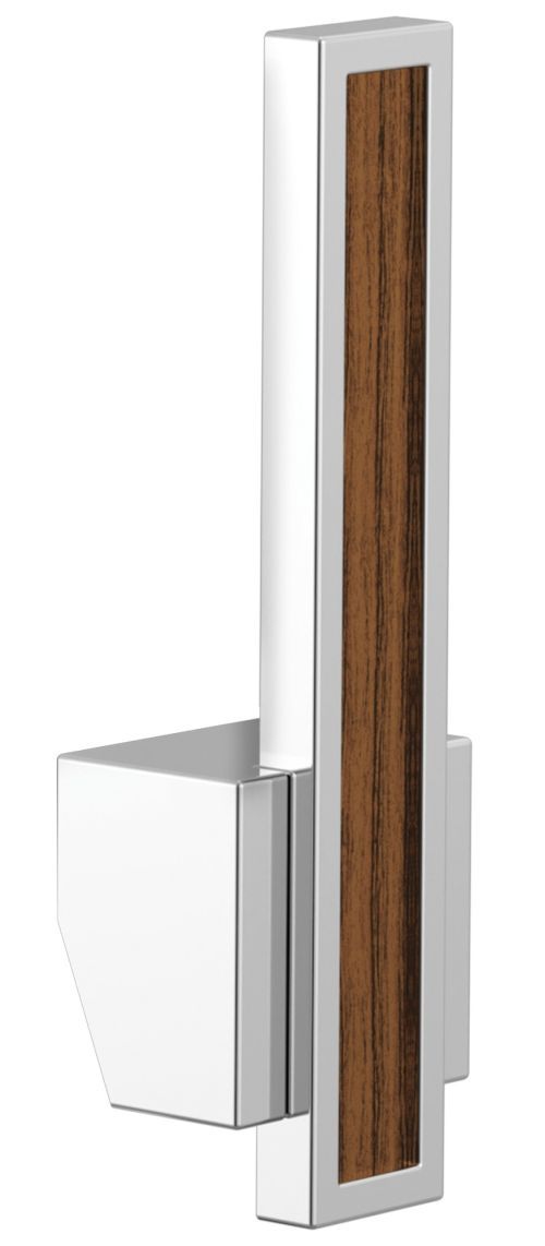 Brizo Frank Lloyd Wright® Polished Chrome Kitchen Faucet Lever with Wood Inlay Handle Kit-0