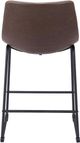 Zuo® Modern Smart 2-Piece Vintage Espresso Counter Stool Set-3