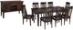 Signature Design by Ashley® Haddigan 10-Piece Dark Brown Dining Set-0