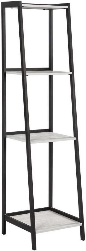 Coaster® Pinckard 3-Piece Black/Grey Stone Herringbone Ladder Desk Set-3