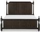 Mazin Furniture Cardano Driftwood Charcoal Queen Low Post Bed-0