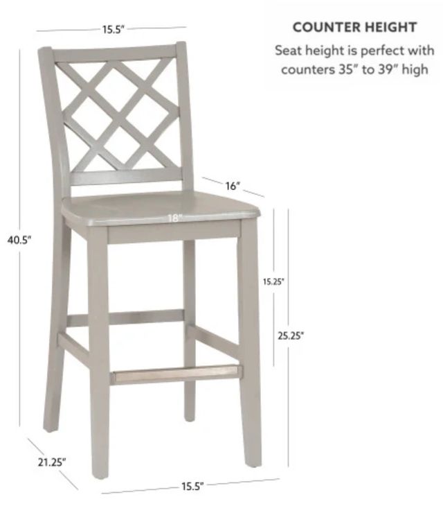 Powell® Maui Gray Counter Stool -2