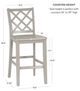 Powell® Maui Gray Counter Stool -2