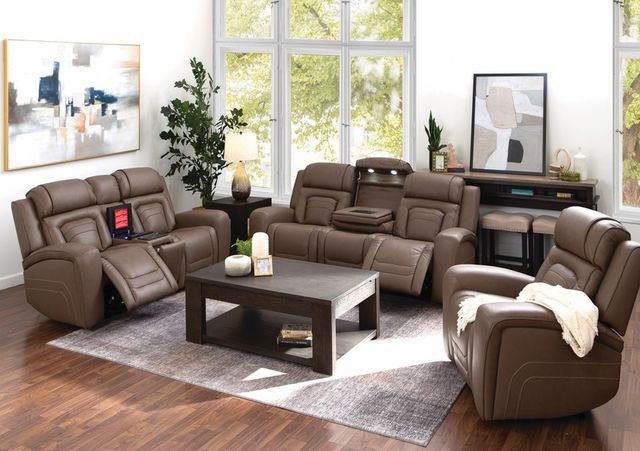 KUKAHOME Aline Sable Power Reclining Sofa KUKAHOME Aline Sable Power Reclining Sofa