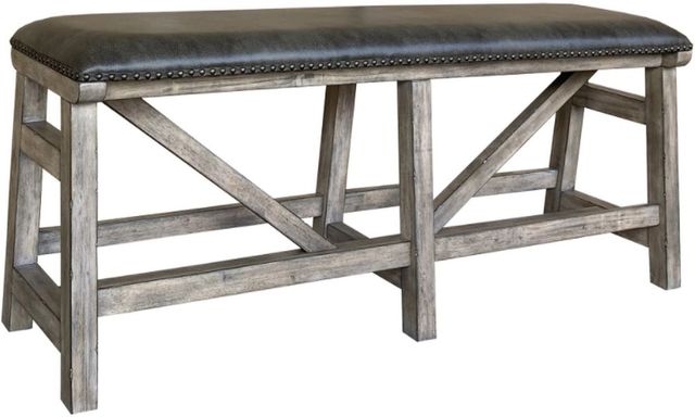 Parker House® Lodge Brown/Siltstone Counter Bench-0