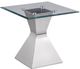 Coaster® Jenny 3-Piece Tempered Glass Top Occasional Table with Chrome Base Set-3