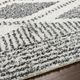 Surya Deluxe Shag Cream/Charcoal 8'x10' Area Rug-2