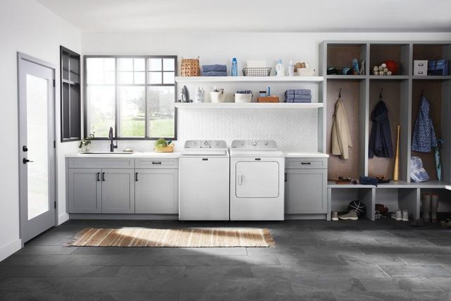 Maytag® 7.0 Cu. Ft. White Top Load Matching Electric Dryer-5