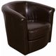 Porter International Designs Marvel Chocolate Barrel Accent Swivel Chair-0