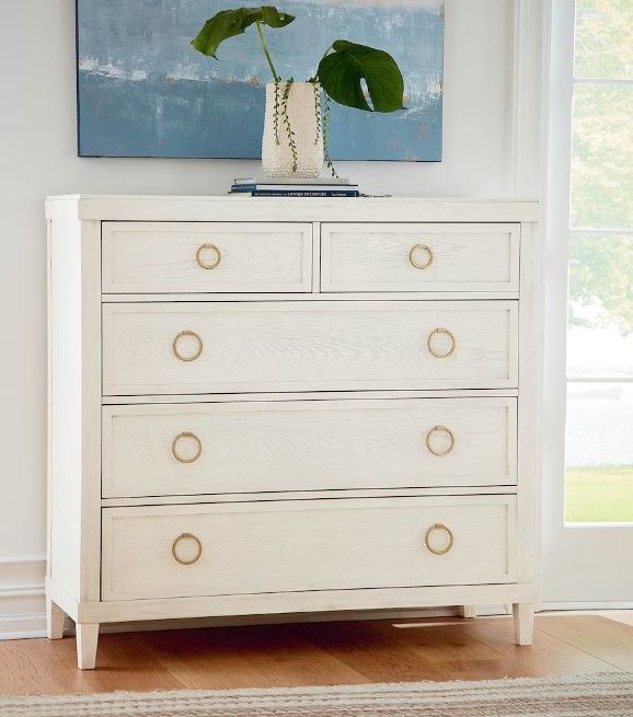 Bassett® Furniture Ventura Shell White Drawer Chest-1