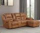 Furniture of America® Septimus 4-Piece Saddle Brown Right-Arm Facing Manual Reclining Sectional-2
