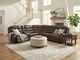 Drew & Jonathan Home 6pc Leather Power Reclining Sectional with Power Headrest-1