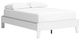 Signature Design by Ashley® Hallityn Matte White Youth Full Platform Bed-0