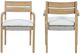 New Classic® Home Furnishings Arden Brown/Natural Fabric/Wicker Outdoor Patio Dining Arm Chair-5