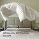Cariloha White Full/Queen High-Loft Bamboo Duvet Comforter-5
