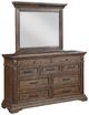 New Classic® Home Furnishings Mar Vista Walnut Dresser and Mirror-0