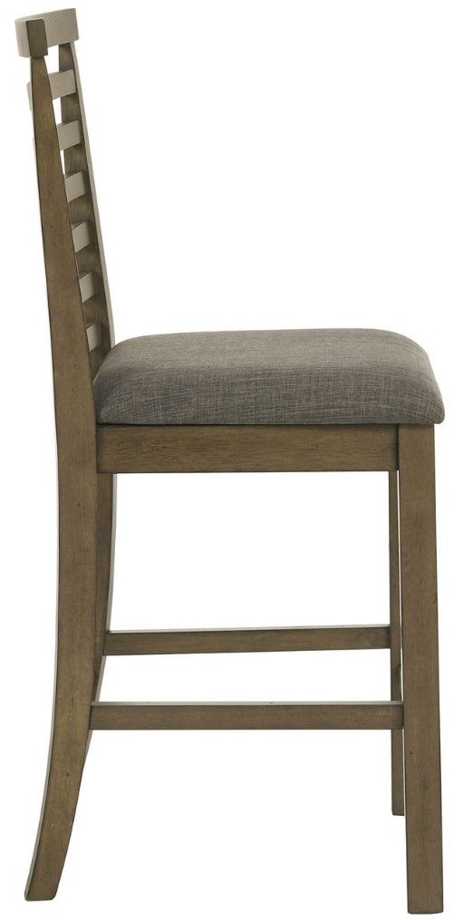 Liberty Furniture Brook Bay Gray/Sandstone Upholstered Ladder Back Counter Chair-3