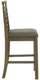 Liberty Furniture Brook Bay Gray/Sandstone Upholstered Ladder Back Counter Chair-3