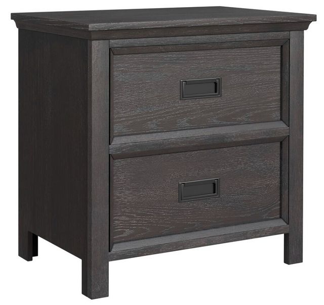Elements International Hampton Kids Charcoal Nightstand