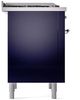 Ilve® Nostalgie II Series 36" Midnight Blue Pro Style Dual Fuel Range-3