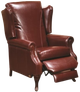 Fornirama 80 Dark Brown Push-Back Recliner-0