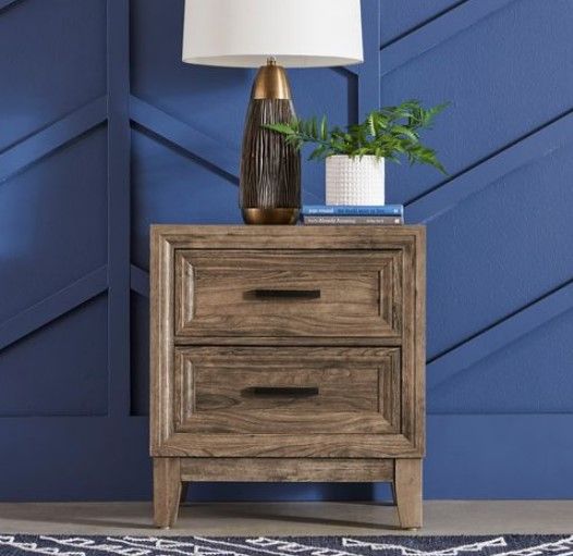 Liberty Furniture Ridgecrest Cobblestone Nightstand-5