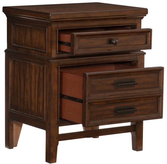 Mazin Furniture Frazier Park Brown Cherry Nightstand-2
