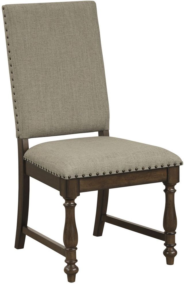 Chaise d'appoint pour salle à manger de Mazin Furniture Stonington - Brun/Gris