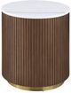 Coaster® Jason 3-Piece White Marble Coffee Table Set with Honey Brown Base-5