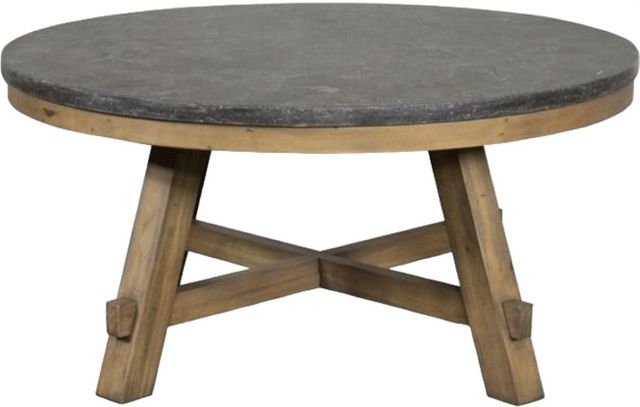 Riverside Furniture Weatherford Bluestone/Reclaimed Natural Pine Coffee Table-1