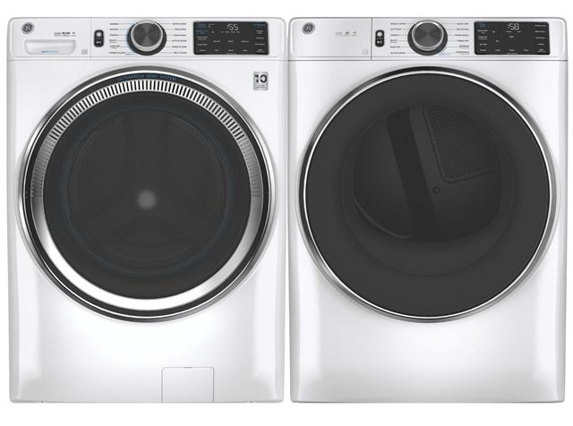 GE® White Front Load Laundry Pair-0