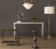 Currey & Company Boyles Antique Brass Side Table with Black Iron Frame-4