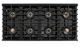 ZLINE Paramount 48" 6.7 cu. ft. Stainless Steel Paramount Dual Fuel Range with 8 Burner DuoPro™ Cooktop and Dual Ovens with Champagne Bronze Helix Handles and Accents-4