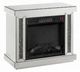 ACME Furniture Noralie Mirrored Fireplace with LED-1