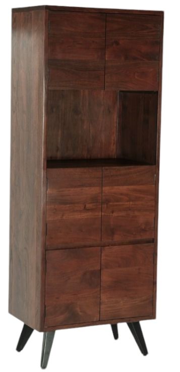 Home Trends & Design Kennedy Walnut Bar Cabinet-0
