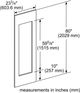 Thermador® 23.75" Stainless Steel Wine Flush Panel-1