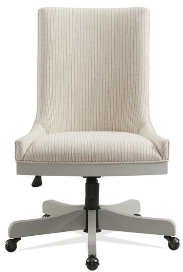 Riverside Furniture Osborne Gray/Gray Skies Upholstered Desk Chair-1