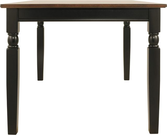 Signature Design by Ashley® Owingsville Brown Rectangular Dining Table with Black Base-2