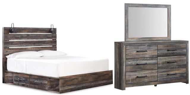 Signature Design by Ashley® Drystan 3-Piece Multi Queen Panel Storage Bed Set-0